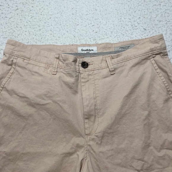 Goodfellow & Co Men's 32 Linden Shorts 8" Inseam Light Pink Flat Front Chino - Picture 2 of 13